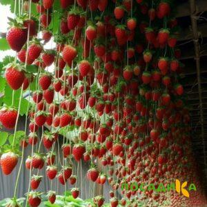 Клубника ампельная Анастасия купить по цене от 370р. в интернет-магазине «Посадика» с доставкой почтой в в Ковдоре и по всей России – [изображение №1].