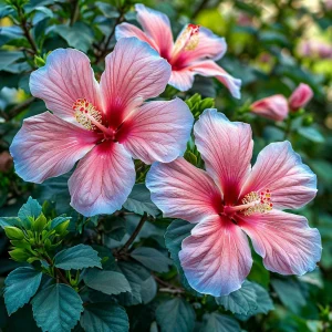 Гибискус садовый Тропикал Сан купить по цене от 293р. в интернет-магазине «Посадика» с доставкой почтой в в Ковдоре и по всей России – [изображение №1].