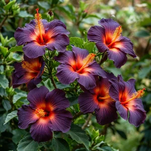 Гибискус Вивида Флэр купить по цене от 279р. в интернет-магазине «Посадика» с доставкой почтой в в Ковдоре и по всей России – [изображение №1].